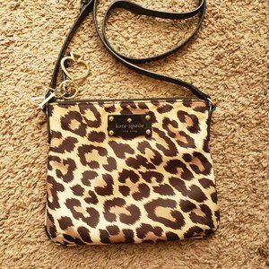 Kate Spade Animal Print Crossbody with K.S. Charm